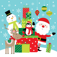 christmas celebration greeting card design