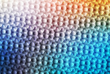 Light Blue, Yellow vector template with circles.