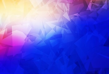 Obraz premium Light Pink, Blue vector pattern with random polygonals.
