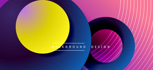 Color block vector abstract background, dynamic shapes on color gradient. Trendy geometric abstract background for your text, logo or graphics