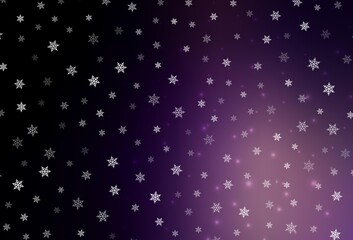Dark Purple vector layout in New Year style.