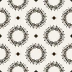 Retro seamless pattern with ornament. Good for clothing and textiles.