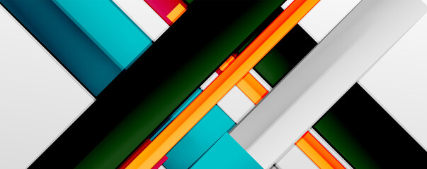 Color abstract lines trendy geometric background for business or technology presentation, internet poster or web brochure cover, wallpaper