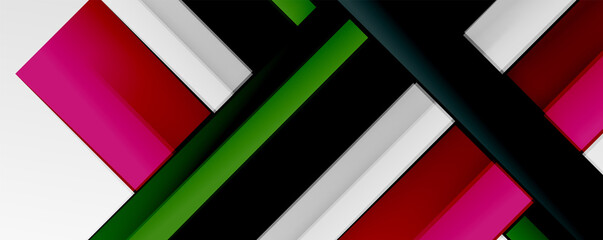 Multicolored lines background. Design template for business or technology presentations, internet posters or web brochure covers