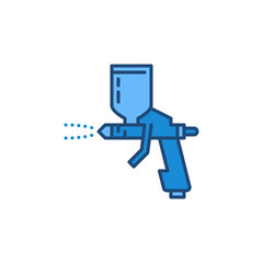 Spray Paint Gun vector concept colored modern icon