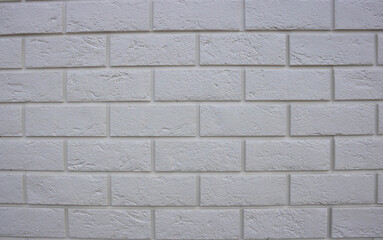 Abstract texture , white brick wall background, rough masonry blocks, architectural wallpaper