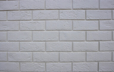 Abstract texture , white brick wall background, rough masonry blocks, architectural wallpaper