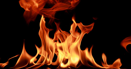Fototapeta premium closeup Fire flame abstract background 