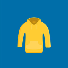 Flat Icon Hoodie Element. Vector Illustration