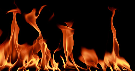closeup Fire flame abstract background	