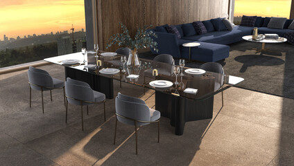 table and chairs
