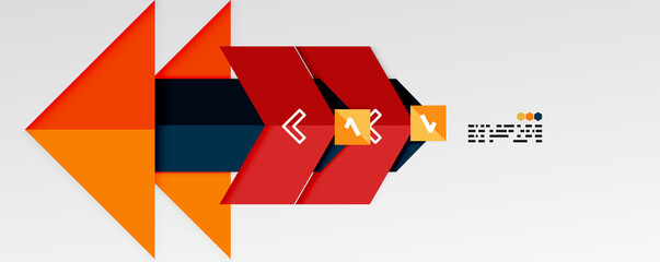 Shiny color triangles and geometric shapes vector abstract background