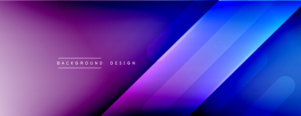 Fototapeta premium Dynamic lines abstract background. 3D shadow effects and fluid gradients. Modern overlapping forms