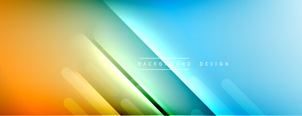 Dynamic lines abstract background. 3D shadow effects and fluid gradients. Modern overlapping forms