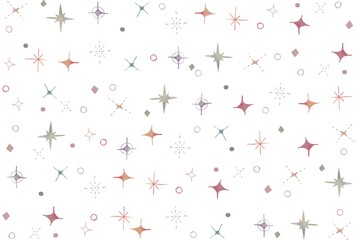 かわいい手描きのキラキラ背景素材