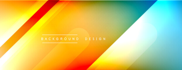 Dynamic lines abstract background. 3D shadow effects and fluid gradients. Modern overlapping forms