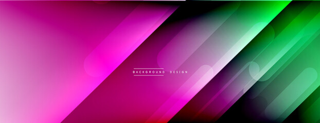 Dynamic lines abstract background. 3D shadow effects and fluid gradients. Modern overlapping forms