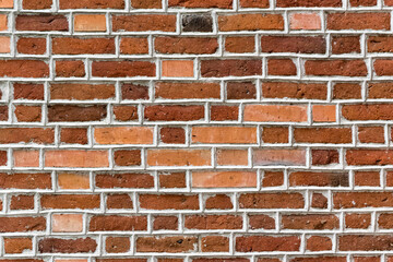 Old brick wall, industrial background. Red brick wall.