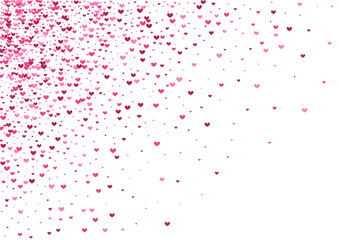Pink Small Confetti Texture. Purple Birthday Wallpaper. Rose Heart Spray. Red Invitation Backdrop. Shadow Background.