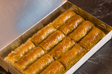 Traditional delicious fresh Turkish Baklava