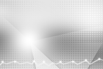 halftone wave white and grey abstract background  use for illustration business design and technology