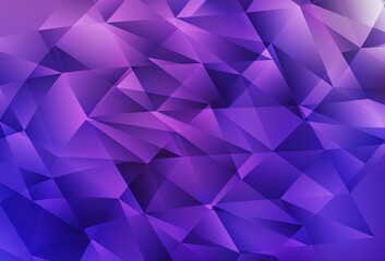Fototapeta premium Light Purple, Pink vector backdrop with lines, triangles.