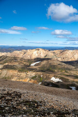 Volcanic mountains of Landmannalaugar in Fjallabak Nature Reserve. Iceland