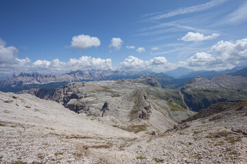 Landscapes from the Puez area, in Dolomites