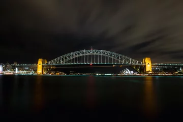 Photo sur Plexiglas Sydney Harbour Bridge Long exposure of the Sydney Harbour Bridge and habour