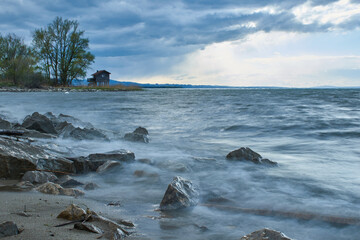 Stormy weather on Lake Constance