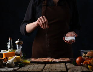 Chef Salts Chicken Breast For Cooking Meat Dishes Cooking Chicken Meat Dishes