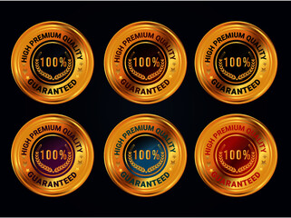 high premium quality 100 percent guaranteed gold medal set