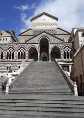 Fototapeta na wymiar DUOMO DI AMALFI,ITALIA,4 MAGGIO 2021.