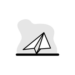 Paper Airplane Conceptual Icon Vector Illustration Design