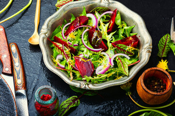 Spring green salad,healthy eating