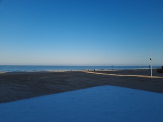 beach in winter