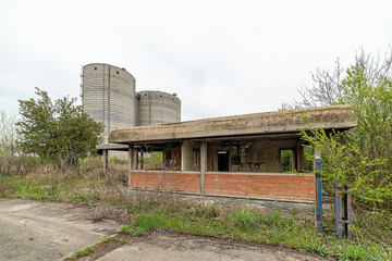 Abandoned the oldest sugar factory in Serbia. The abandoned factory buildings are in the municipality of Padinska Skela in Belgrade, Serbia.