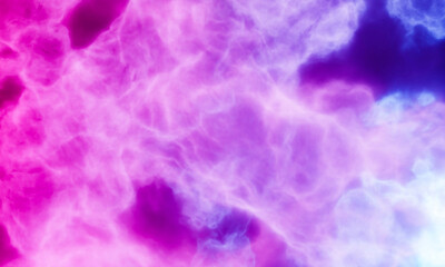 Obraz na płótnie Canvas Aerosol clouds, space haze or cosmic rays, pink, pastel blue, space sky with many stars. Travel in the universe. 3D Rendering