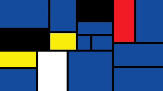 Tetris retro blocks animation cgi
