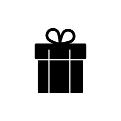 Gift icon vector. Gift symbol illustration. Trendy flat design style on white background.