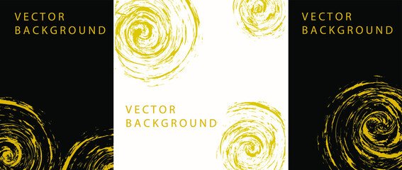 Set of vector backgrounds for flyers, business cards.