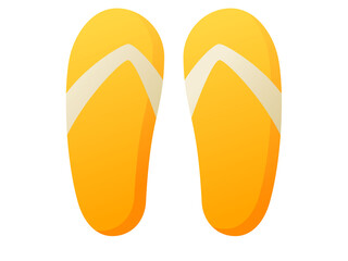 slippers sandal single isolated icon with smooth style
