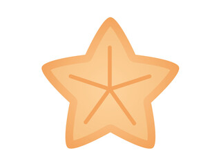 starfish beach animal single isolated icon with smooth style