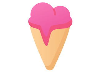 ice cream cold single isolated icon with smooth style