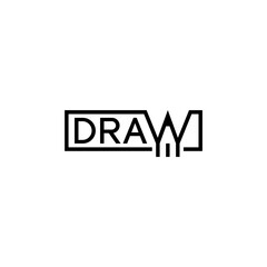 Draw lettering, creative logo design.