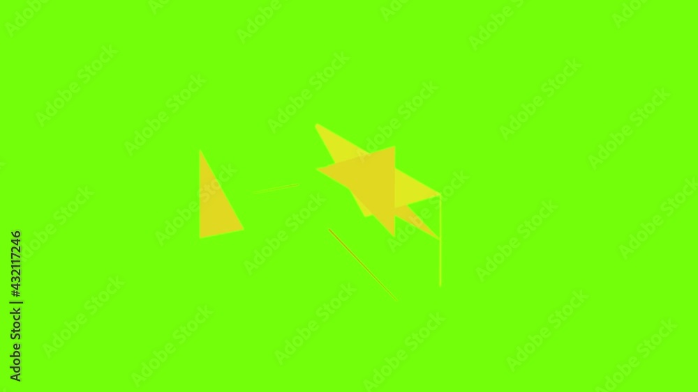 Aufkleber post envelope icon animation cartoon object on green screen background