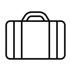 bag travel single icon with outline style