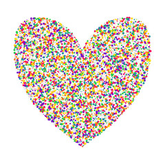 Orange Rain Independence White Background. Effect Polka Background. Carnival Circle Banner. Color Dust Vector Postcard.