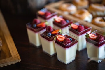 Desert during wedding