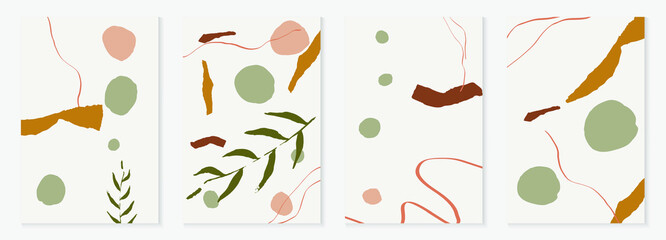 Pastel Drawing Set Vector Memphis Background. Brown and Gray Elements Fashion Card. Nude Sketch Lady Backdrop.